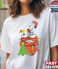 Snoopy And Woodstock Gift Denver Broncos Football Merry Christmas 2024 shirt