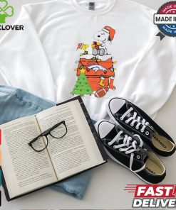Snoopy And Woodstock Gift Denver Broncos Football Merry Christmas 2024 shirt