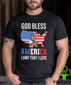 Snoopy And Woodstock God Bless The America Land That I Love Patriot Proud hoodie, sweater, longsleeve, shirt v-neck, t-shirt