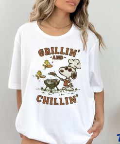 Snoopy And Woodstock Grillin And Chillin T shirt