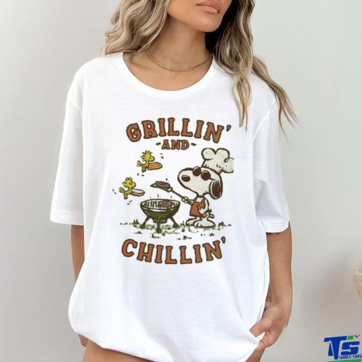 Snoopy And Woodstock Grillin And Chillin T shirt
