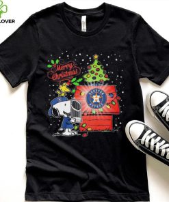 Snoopy And Woodstock Houston Astros World Series Champions Merry Christmas Shirt