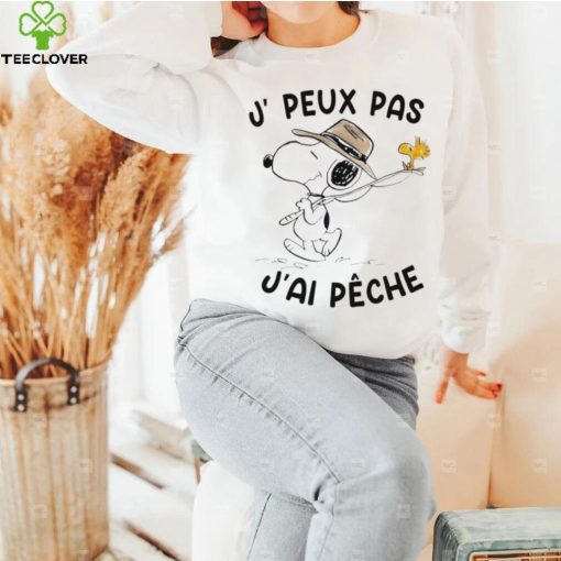 Snoopy And Woodstock J, Peux Pas J’ai Pêche Shirt