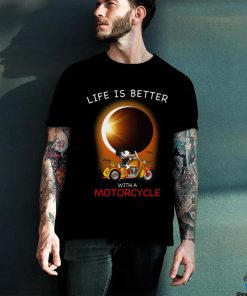 Snoopy And Woodstock Life Is Better With A Motorcycle T Shirt