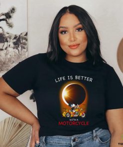Snoopy And Woodstock Life Is Better With A Motorcycle T Shirt