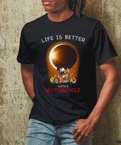 Snoopy And Woodstock Life Is Better With A Motorcycle T Shirt