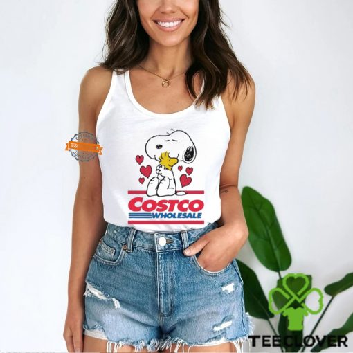 Snoopy And Woodstock Loves Costco Wholesale Logo Shirt