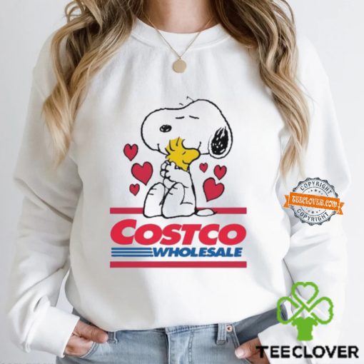 Snoopy And Woodstock Loves Costco Wholesale Logo Shirt