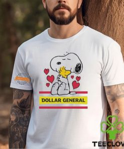 Snoopy And Woodstock Loves Dollar General Logo Shirt