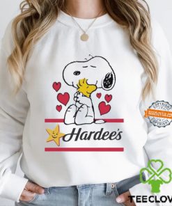 Snoopy And Woodstock Loves Hardee’s Logo Shirt