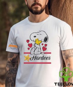 Snoopy And Woodstock Loves Hardee’s Logo Shirt