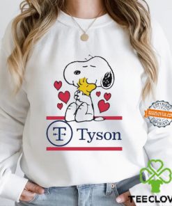 Snoopy And Woodstock Loves Tyson Logo Shirt