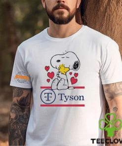 Snoopy And Woodstock Loves Tyson Logo Shirt