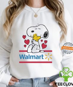 Snoopy And Woodstock Loves Walmart Logo Shirt