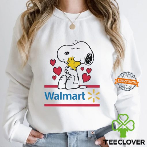 Snoopy And Woodstock Loves Walmart Logo Shirt