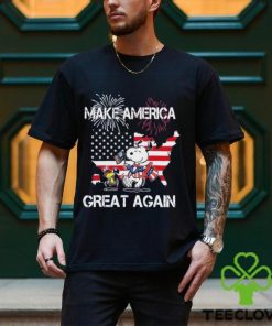 Snoopy And Woodstock Make America Great Again Patriot Proud shirt