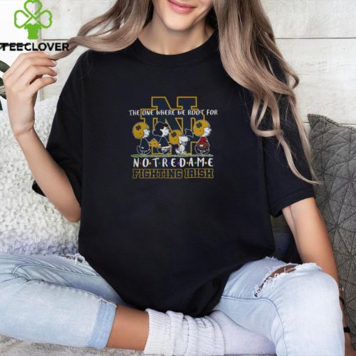 Snoopy And Woodstock Peanuts The One Where We Root For Notre Dame Fighting Irish Ncaa 2023 Shirt