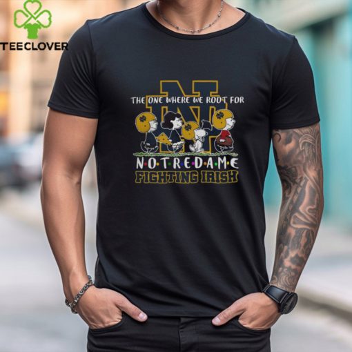 Snoopy And Woodstock Peanuts The One Where We Root For Notre Dame Fighting Irish Ncaa 2023 Shirt