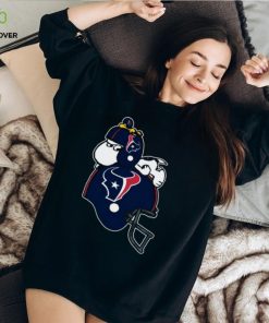Snoopy And Woodstock Resting On Houston Texans Helmet Shirt