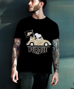 Snoopy And Woodstock Riding Car Purdue Boilermakers Shirt