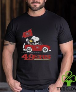 Snoopy And Woodstock San Francisco 49ers Driving Car 2023 hoodie, sweater, longsleeve, shirt v-neck, t-shirt