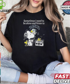 Snoopy And Woodstock Sometimes I Need To Be Alone And Listen To Eagles shirt
