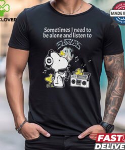 Snoopy And Woodstock Sometimes I Need To Be Alone And Listen To Eagles shirt