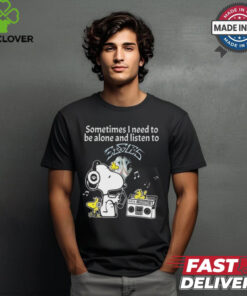 Snoopy And Woodstock Sometimes I Need To Be Alone And Listen To Eagles shirt