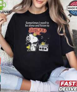 Snoopy And Woodstock Sometimes I Need To Be Alone And Listen To Fleetwood Mac shirt