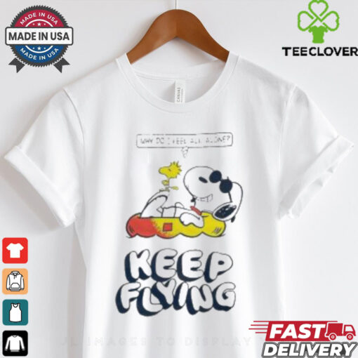 Snoopy And Woodstock The Peanuts Keep Flying Summer Why Do I Feel All Alone T shirt