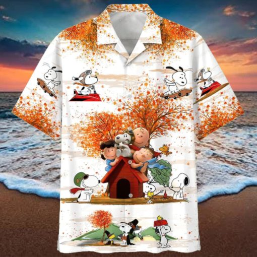 Snoopy Autumn Time 020803 Autumn Fashion Travel Sport Going To School Hawaiian Shirt