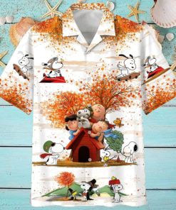 Snoopy Autumn Time 020803 Autumn Fashion Travel Sport Going To School Hawaiian Shirt