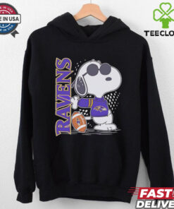 Snoopy Baltimore Ravens standing shirt