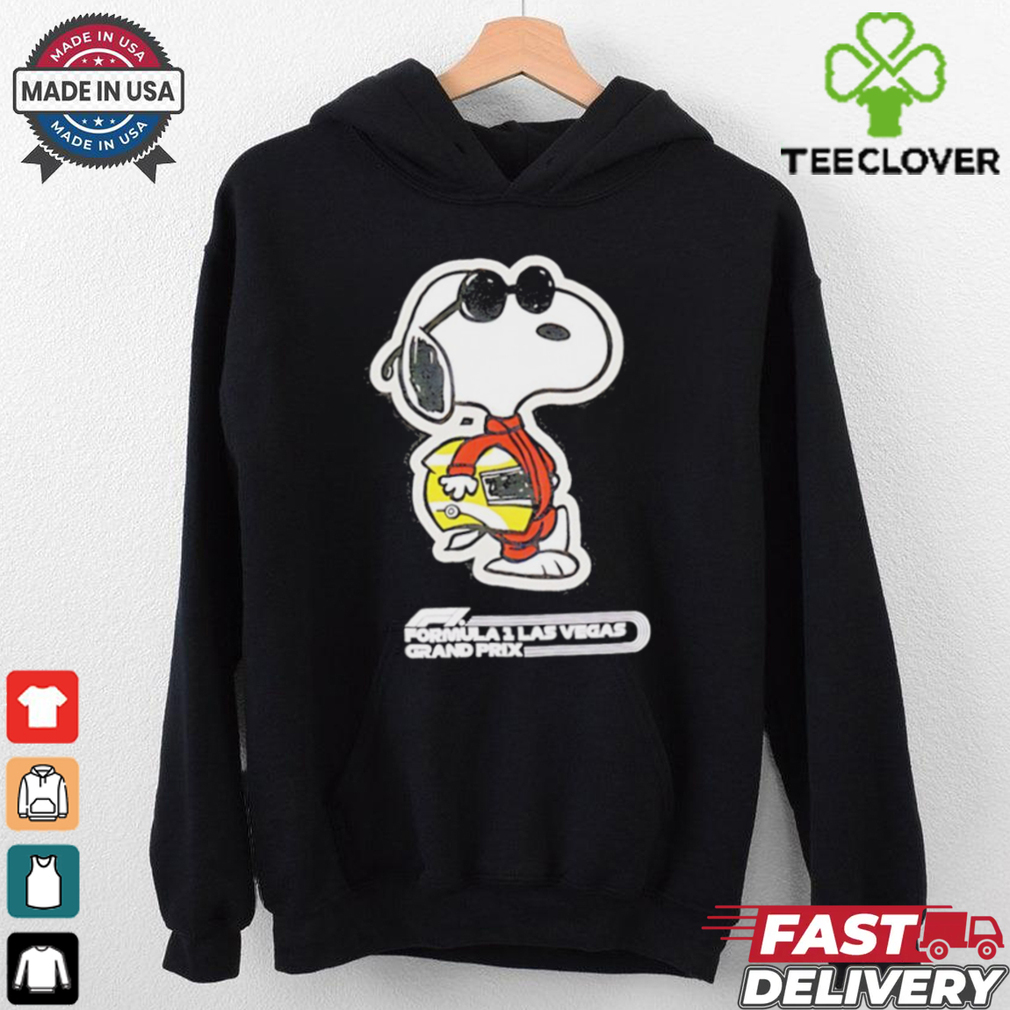 Snoopy Black Formula 1 Las Vegas Grand Prix Joe Cool shirt Snoopy Black Formula 1 Las Vegas Grand Prix Joe Cool shirt