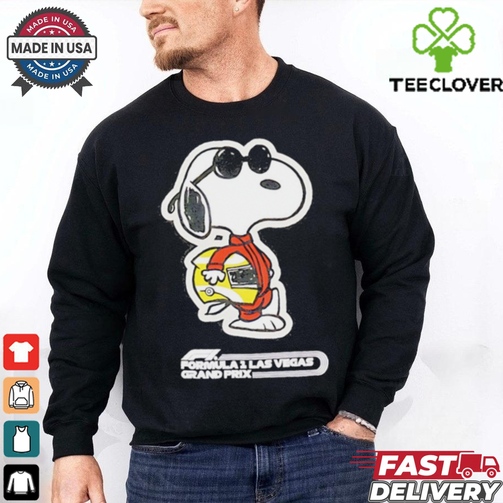 Snoopy Black Formula 1 Las Vegas Grand Prix Joe Cool shirt Snoopy Black Formula 1 Las Vegas Grand Prix Joe Cool shirt