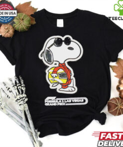 Snoopy Black Formula 1 Las Vegas Grand Prix Joe Cool shirt