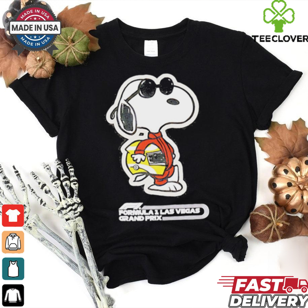 Snoopy Black Formula 1 Las Vegas Grand Prix Joe Cool shirt Snoopy Black Formula 1 Las Vegas Grand Prix Joe Cool shirt