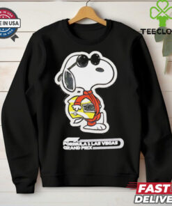 Snoopy Black Formula 1 Las Vegas Grand Prix Joe Cool shirt