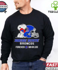 Snoopy Boise State Broncos forever win or lose shirt