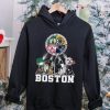 Boston city of Champions Boston Bruins New England Patriots Boston Red Sox Boston Celtics mascots 4 team sport circle logo hoodie, sweater, longsleeve, shirt v-neck, t-shirt