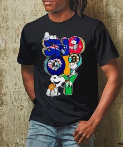 Snoopy Boston sports team logo shirt