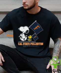 Snoopy Cal State Fullerton Road To Oklahoma City flag shirt