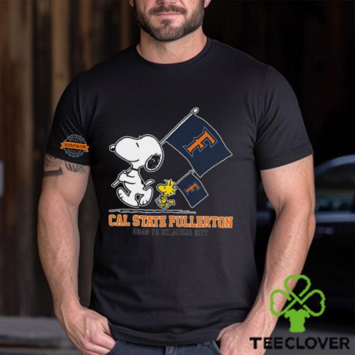 Snoopy Cal State Fullerton Road To Oklahoma City flag hoodie, sweater, longsleeve, shirt v-neck, t-shirt