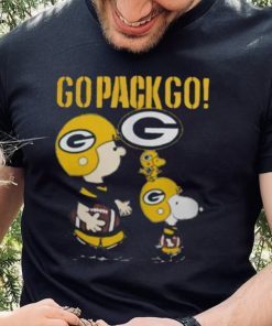 Snoopy Charlie Brown Go Pack Go Green Bay Packers Shirt