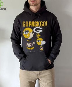 Snoopy Charlie Brown Go Pack Go Green Bay Packers Shirt