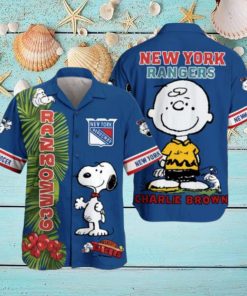 Snoopy Charlie Brown New York Rangers Hawaiian Shirts