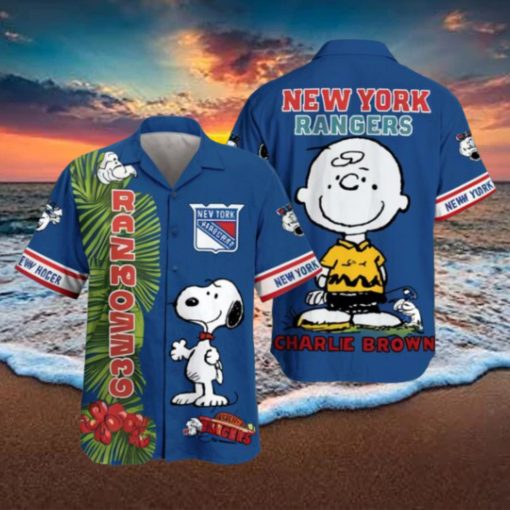 Snoopy Charlie Brown New York Rangers Hawaiian Shirts