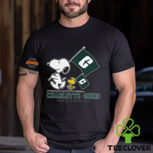 Snoopy Charlotte 49ers Road To Oklahoma City flag hoodie, sweater, longsleeve, shirt v-neck, t-shirt