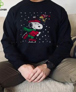 Snoopy Christmas, Peanuts Snoopy, Christmas Snoopy Ice Skating Pullover Shirt