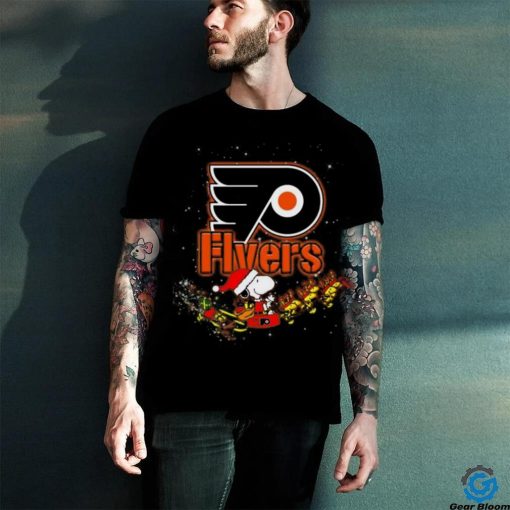 Snoopy Christmas Philadelphia Flyers T Shirt